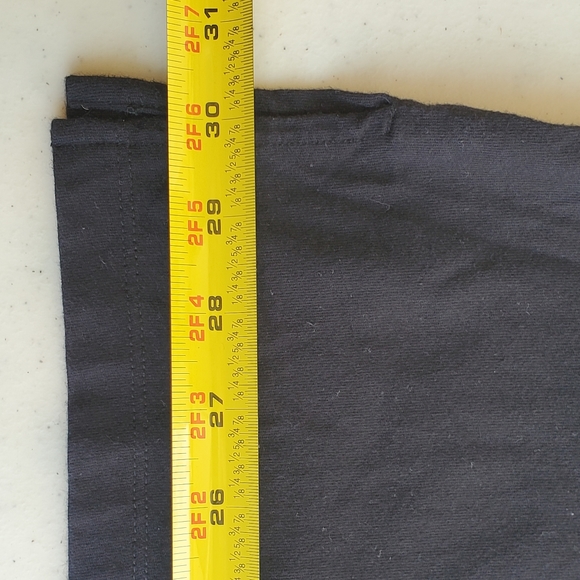 Catherines short sleeve black top square neckline gold embroidery, beads cotton - Picture 7 of 7